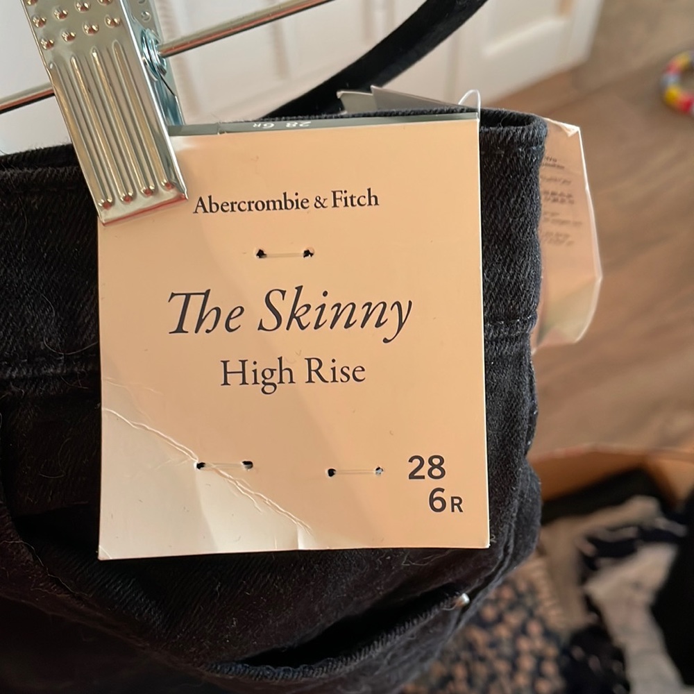 Abercrombie black skinny jeans
